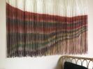 KIMBERLEY Landscape Textile Wall Hanging with Macrame detail | Tapestry in Wall Hangings by Wallflowers Hanging Art. Item composed of fiber in boho or mid century modern style