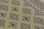 Vintage Bokhara Rug in Soft Sage Green with Geometric | Area Rug in Rugs by Rug and Kilim