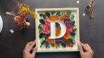 Customizable Quilled Monogram | Mixed Media by Mira's Craft. Item made of paper works with art deco style