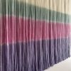 LOLLI Pastel Pink Purple Mint Hand Dyed Tapestry | Wall Hangings by Wallflowers Hanging Art. Item composed of oak wood & wool compatible with minimalism and mid century modern style