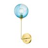 Ballroom Tall Light Sconce | Sconces by Marie Burgos Design and Collection. Item composed of brass and glass