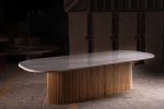 Lovely Lovely White Dining Table | Tables by NO AGE FURNITURE STUDIO. Item composed of oak wood in contemporary style