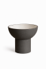 Comtemporary Blackish-grey clay vase/bowl | Decorative Bowl in Decorative Objects by ENOceramics. Item made of ceramic compatible with contemporary and country & farmhouse style
