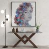 Elisabeth Taylor forever in my Heart | Oil And Acrylic Painting in Paintings by Virginie SCHROEDER. Item composed of canvas in minimalism or contemporary style