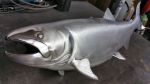 30" Stainless Steelhead Trout | Sculptures by Steve Nielsen Art. Item made of steel