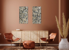 A pair of circles | Oil And Acrylic Painting in Paintings by KARDIMAGO. Item made of canvas with synthetic