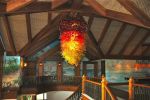 Pololena Chandelier SOLD | Chandeliers by Rick Strini. STRINI ART GLASS. Item made of glass