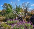 Toward Tomorrow's Frontiers | Public Sculptures by Dave Caudill | Yew Dell Botanical Gardens in Crestwood. Item made of steel