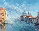 "Venice. City of Romance" original palette knife oil | Oil And Acrylic Painting in Paintings by OXYPOINT. Item composed of wood & canvas compatible with contemporary and modern style