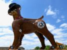 “Top Dog” | Public Sculptures by Kyle Fokken - Artist LLC. Item composed of steel
