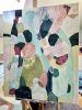 The kiss | Oil And Acrylic Painting in Paintings by Cristina Dalla Valentina. Item made of canvas works with contemporary style