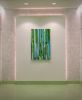 Various "Pixel" and "Weave" Mosaic Wall Sculptures | Wall Hangings by Michael Curry Mosaics | ProMedica Toledo Hospital in Toledo. Item made of glass