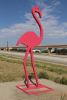 Flamingo | Public Sculptures by Jeffie Brewer | Lubbock, TX, USA in Lubbock. Item made of steel