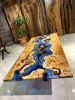 Ultra Blue  Epoxy Dining and Kitchen Table - Made To Order | Dining Table in Tables by Gül Natural Furniture. Item composed of wood and metal in country & farmhouse or coastal style
