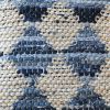 Set of 2-Handowoven Cotton/Denim Cushion-Blue/Ivory | Pillows by Selligram. Item composed of cotton in mid century modern or japandi style