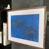 Agapanthus Azul | Mixed Media by IRENA TONE. Item works with minimalism & eclectic & maximalism style