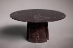 Round Marble Dining Table | Tables by HamamDecor LLC. Item made of marble works with mediterranean & modern style