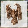 Monumental Teak Root Style Winged Guardian Sculpture (190cm) | Sculptures by Adam's Luxury Home. Item made of wood works with eclectic & maximalism & industrial style