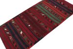 Vintage Persian Bidjar Kilim in Red, Blue and Green | Area Rug in Rugs by Rug and Kilim
