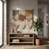 Modern Thread Wrapped Tapestry | Macrame Wall Hanging in Wall Hangings by Sarmal Design. Item made of cotton compatible with scandinavian style