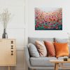 Bursting flowers | Oil And Acrylic Painting in Paintings by DaggArt. Item made of canvas with synthetic