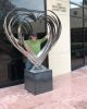 Love Heart | Public Sculptures by Donald Gialanella | Temple B'nai Israel in Oklahoma City. Item composed of steel