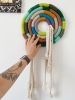 Vegan Cotton Eva’s DOODLINGS Wall Tapestry Fiber Swirl | Wall Hangings by Awesome Knots. Item composed of cotton & fiber