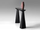 Black Stone Console Table - Toki Series in Bio Concrete | Tables by Donatas Žukauskas. Item composed of cement in minimalism or contemporary style