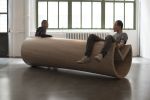Rocking PacMan: Reverse seesaw love seat bench | Benches & Ottomans by Makingworks | public records in Brooklyn. Item made of oak wood