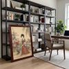 Hand-Painted Ancient Chinese Elegant Lady: Premium Silk Art | Oil And Acrylic Painting in Paintings by Dynasty Artisan. Item composed of wood & fabric compatible with contemporary and eclectic & maximalism style