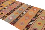 Vintage Orange and Purple Multicolor Wool Kilim Rug 12811 | Area Rug in Rugs by Rug and Kilim
