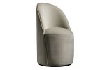 Elisabetta Modern Swivel Dressing Chair in Fabric or Leather | Accent Chair in Chairs by Costantini Designñ. Item composed of fabric and bronze in contemporary style