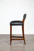 Exotic Wood Stool with Wrapped Leather by Costantini, Neto | Dining Chair in Chairs by Costantini Design. Item composed of wood and bronze