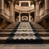 Handwoven Wool Stair, Hallway, Entryway Runner Rug | Rugs by Evergreen Carpets. Item composed of wool in boho or minimalism style