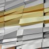 "Strata" Wall Sculpture | Wall Hangings by MORAN BROWN | Key Tower in Cleveland. Item made of aluminum