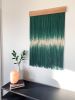 GREEN AURA I Macrame Wall Hanging / Fiber Art | Tapestry in Wall Hangings by Jay Durán @ J. Durán Art + Home | Dallas in Dallas. Item composed of oak wood and cotton