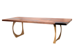 Walnut Dining Table | Tables by Bucktown Built. Item composed of walnut in minimalism or mid century modern style