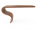Enso Desk In Walnut Wood by Neal Aronowitz | Tables by Neal Aronowitz. Item composed of walnut in minimalism or contemporary style