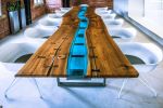 American Black Walnut Boardroom Table | Conference Table in Tables by Fine Line Woodworks. Item made of walnut & steel