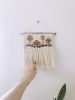 Handmade Woven Wall Hanging Decor - Mushroom Embroidery | Macrame Wall Hanging in Wall Hangings by Hippie & Fringe. Item made of fiber