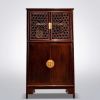 Ming Dynasty Style Plum Blossom Dragon Showcase Cabinet II | Storage by Dynasty Artisan. Item made of wood works with minimalism & contemporary style