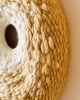 Summer Shades Round Woven Painting | Tapestry in Wall Hangings by Emily Nicolaides. Item made of fabric with fiber