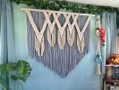 Purple V | Macrame Wall Hanging in Wall Hangings by Desert Indulgence. Item composed of cotton and fiber in boho style