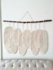 Large macrame feathers with 9 feathers | Macrame Wall Hanging in Wall Hangings by macramestories. Item made of cotton works with boho & country & farmhouse style