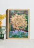 Green Treasure | Oil And Acrylic Painting in Paintings by Parineeta Patel- Nature Inspired Cosmic Abstracts. Item composed of canvas in boho or mid century modern style