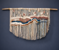 Nalu - Macramé Wall Hanging in Hawaiian Blues | Macrame Wall Hanging in Wall Hangings by Gissell Studio - Fiber & Botanical Art