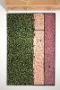 "Rose Realm" Handmade Rug, Pink, Green, Floral Theme, Modern | Area Rug in Rugs by Sergio Mannino Studio. Item composed of wool compatible with modern style