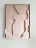 Set of 2 Modern Sculptural 3D Painting, Relief Wall Art | Sculptures by Vaiva Art Atelier. Item made of wood with marble works with minimalism & contemporary style