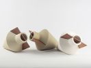 Anfore - bianco | Vase in Vases & Vessels by gumdesign. Item composed of metal and marble in modern style