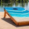 The Beach Epoxy Resin Mahogany Pathfinder ART Cornhole Board | Furniture by Elakai Outdoor